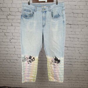 BDG Urban Outfitters Cowboy Jean 90's Grunge Tie Dye Size 34 (36x28.5)